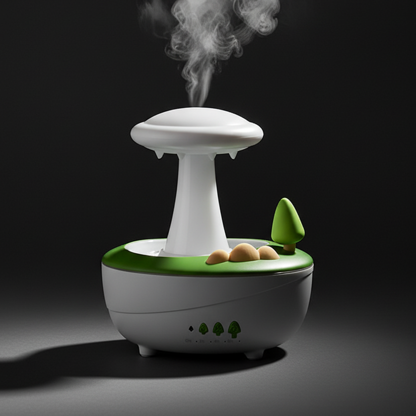 Mushroom Night Light Essential Oil Diffuser